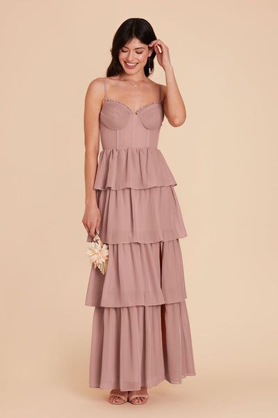 Mulberry Bridesmaid Dresses, Mauve Bridesmaid Dress, Taupe Bridesmaid Dresses, Bridesmaid Dress Chiffon, Blush Pink Bridesmaid Dresses, Ruffle Tiered Dress, Champagne Bridesmaid Dresses, Pink Bridesmaid Dress, Birdy Grey