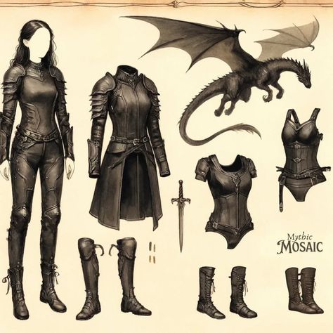 Female Dragon Costume, Illyrian Armor, Dystopian Outfits Character Inspiration, Dragon Armor Female, Female Armor Design, Fantasy Outfits Design, Dragon Rider Outfit, Battle Outfits Women, Warrior Outfits Female