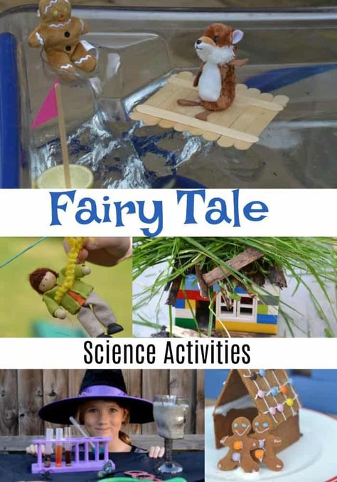 Fairy Tale Science Experiments Fairy Tale Science Experiments, Fairy Tale Stem Activities, Fairy Tales Lesson Plans, Fairy Tale Science, Fairy Tales Preschool Activities, Fairy Tale Stem, Fairytale Lessons, Fairy Tales Preschool, 3 Pigs