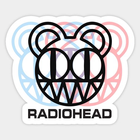 Dizzy Radiohead -- Choose from our vast selection of stickers to match with your favorite design to make the perfect customized sticker/decal. Perfect to put on water bottles, laptops, hard hats, and car windows. Everything from favorite TV show stickers to funny stickers. For men, women, boys, and girls. Radiohead Stickers, Radiohead Logo, Stickers Rock, Band Stickers, Music Symbols, Kiss Stickers, Radiohead, Kiss Cut Stickers, Art Logo