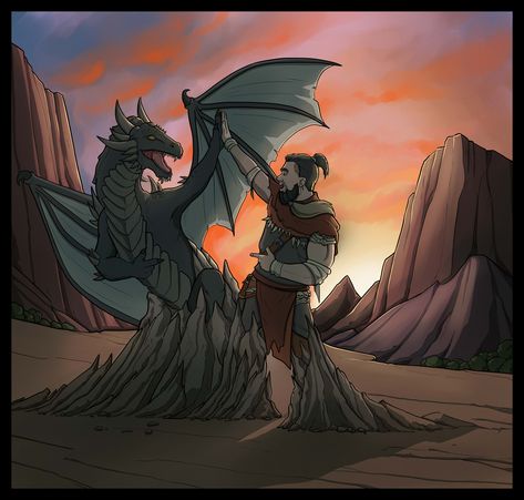 https://www.reddit.com/r/DnD/comments/jblxvv/art_a_dragon_and_giant_high_five_what_a_nat_1_on/ D&d Online, One D, Fantasy Dragon, Wizards Of The Coast, Game Store, Commission Art, High Five, A Dragon, Character Portraits