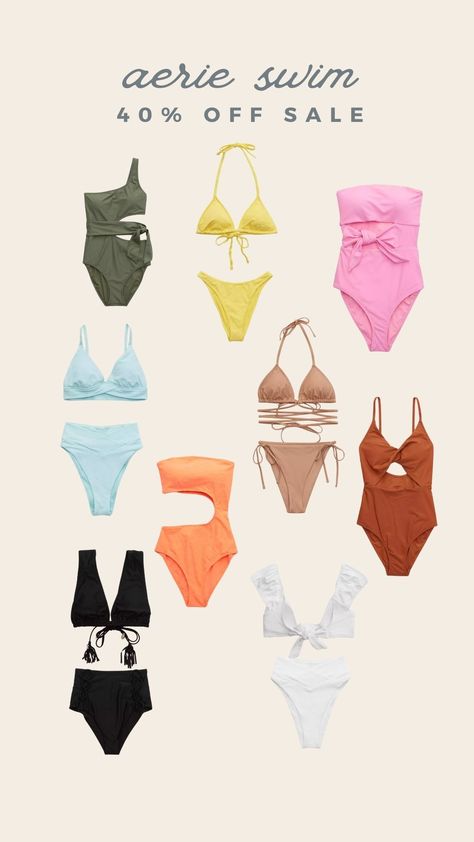 SWIMSUITS TO BUY NOW - Annie Mescall Annie Mescall, Where To Buy Swimsuits, Full Swimsuit, White Two Piece, Swimsuit Season, Top Fashion Bloggers, Aerie Swim, Swimsuit Sale, Modern Mom