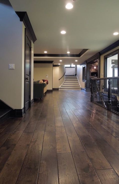 Dark Brown Wood Floors, Dark Trim, Light Hardwood, Hardwood Floors Dark, Dark Hardwood, Walnut Floors, Oak Hardwood Flooring, Dark Wood Floors, Painting Wood