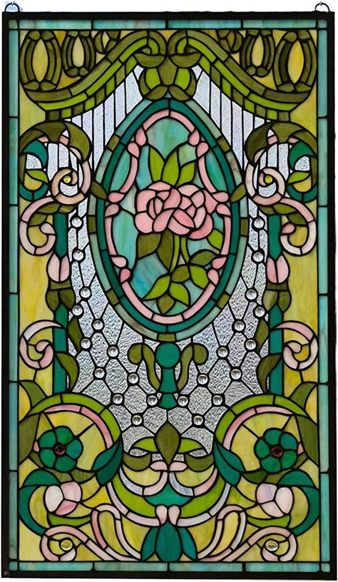 Russian Stained Glass Windows, Stained Glass Art Aesthetic, Stain Glass Window Designs, Fake Stain Glass Windows Diy, Glass Stained Art, Stained Glass Vintage, Large Stained Glass Window, Stained Glass Window Drawing, Witchy Stained Glass Patterns