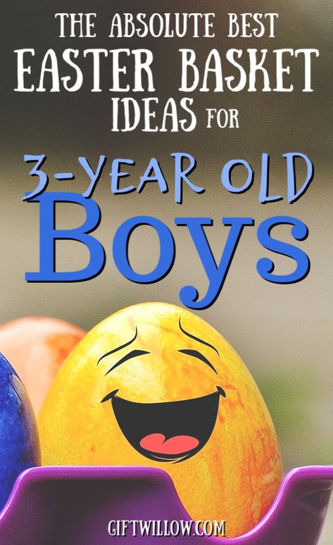 These are the best Easter basket ideas for 3-year old boys that you can find!  They will make Easter extra fun this year. #easter #easterbaskets #boys Easter Basket Ideas For 3 Year Boy, Easter Basket 3 Year Boy, Toddler Boy Easter Basket Ideas, Easter Basket Ideas For Preschoolers, Easter Gifts For Toddlers, Ideas For Easter Baskets, Boys Easter Gifts, Toddler Boy Easter, Fun Easter Baskets