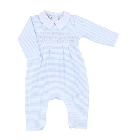 Magnolia Baby Boy Blue Jessica & Jack Smocked Playsuit Magnolia Baby, Cozy Design, Alabama Football, Boy Blue, Baby Fever, Playsuit, Hand Stitched, Love A, Hand Stitching