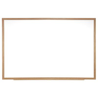 Ghent Ghent Magnetic Porcelain Whiteboard with Wood Frame Size: 4'5"H x 8'5"W White Marker, Dry Erase Wall, Red Oak Wood, Magnetic Whiteboard, Marker Board, Magnetic Chalkboard, Magnetic White Board, Magnetic Wall, Chalk Markers