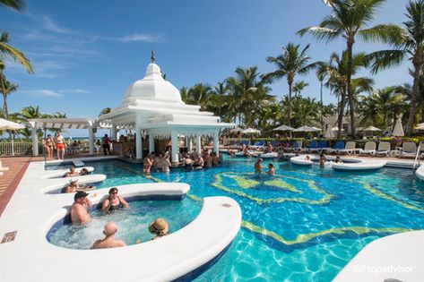 Riu Palace Punta Cana, Bar Layout, Riu Palace, Hotel Riu, Swim Up Bar, Punta Cana Dominican Republic, Pool Bar, Pool Design, Inclusive Resorts