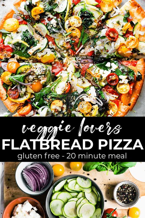 Gluten Free Flatbread Pizza, Veggie Flatbread Pizza, Flatbread Pizza Recipe, Pizza Gluten Free, Healthy Flatbread, Gluten Free Meal Prep, Flatbread Pizza Recipes, Gluten Free Flatbread, Gluten Free Pizza Crust