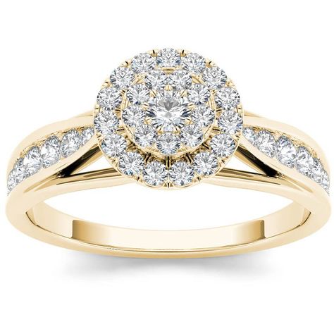 Affordable Diamond Rings, Yellow Gold Engagement Ring, Diamond Frame, Bridal Ring Sets, Yellow Gold Engagement, Yellow Gold Engagement Rings, Rose Gold Engagement, Unique Diamonds, Gold Engagement Ring