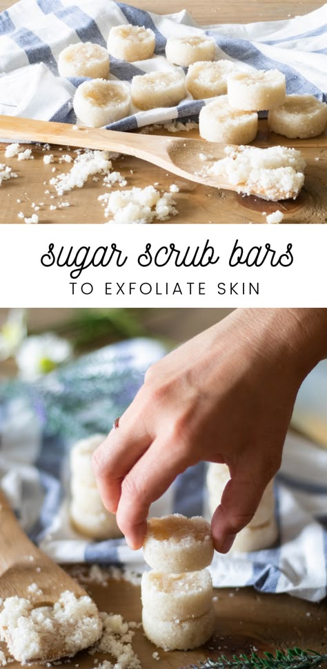 Diy Sugar Scrub Bars, Sugar Scrub Bars, Ahg Badge, Scrub Bars, Sunscreen Recipe, Homemade Sugar Scrub, Homemade Lotion Bars, Homemade Goods, Badge Ideas