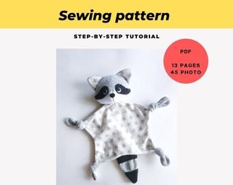 Lovey Sewing Pattern, Diy Doll Pattern, Cow Baby Showers, Bunny Lovey, Teddy Bear Sewing Pattern, Lovey Pattern, Soft Toy Patterns, Baby Doll Pattern, Animal Sewing Patterns