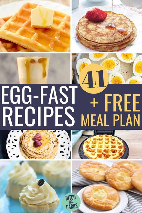 Egg Fast Diet Plan, 3 Day Egg Fast Recipes, Egg Fast Recipes Easy, Egg Diet Plan 3 Day, Egg Fast Keto Meal Plan, Egg Diet Recipes, Keto Egg Fast Recipes, Eggfast Recipes, Egg Fast Recipes