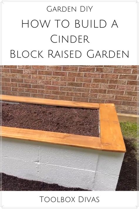 Diy Raised Garden Box Cheap Easy, Diy Cinder Block Garden Bed, Garden Bed Cinder Block, Center Block Planters, Raised Beds With Cinder Blocks, Raised Beds Concrete Blocks, Cinderblock Planter Raised Beds, Cinderblock Raised Beds, Breeze Block Raised Bed