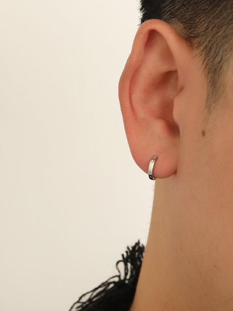 Tipo: Acessórios Material: 925 prata esterlina Diâmetro Externo: 11 mm Diâmetro interior: 7.5 mm Men Piercing Ears, Men Septum Piercing, Best Earrings For Men, Man Earrings, Men's Piercings, Mens Earrings Studs, Best Earrings, Stud Earrings For Men, Studs Men