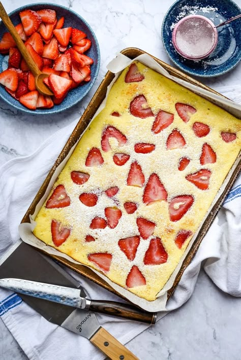 Sheet Pan Cottage Cheese and Lemon Pancakes • Homemaker's Habitat Buffalo Dip Recipe, Protein Cottage Cheese, Sheet Pan Pancakes, Lemon Pancakes, Pan Pancakes, Protein Cheesecake, Cottage Cheese Pancakes, Sweet Breakfast Treats, Cheese Pancakes