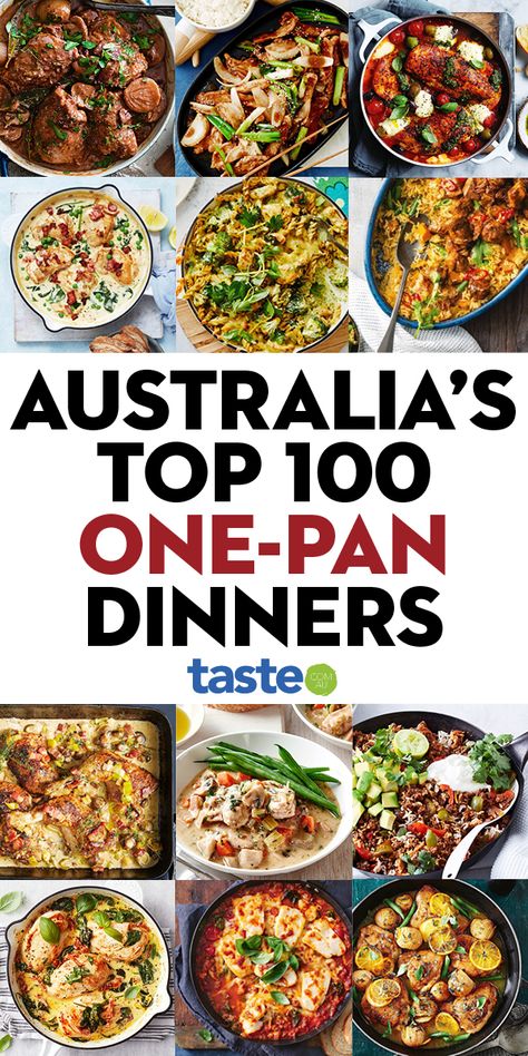 Australias Best Recipes, Easy Midweek Meals Families, Quick Midweek Meals, Taste Australia Recipes, One Pan Family Dinner Ideas, Aussie Recipes Australia, Australian Food Recipes Dinners, One Tray Dinners, Midweek Dinner Recipes