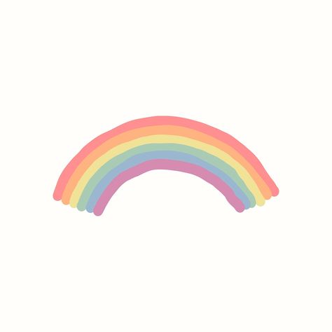 Rainbow Aesthetic Icon, Douma Background, Rainbow Icon Aesthetic, Rainbow Widgets, Sky And Rainbow, Lgbtq Aesthetic, Kid Wallpaper, Rainbow Icon, Psd Aesthetic