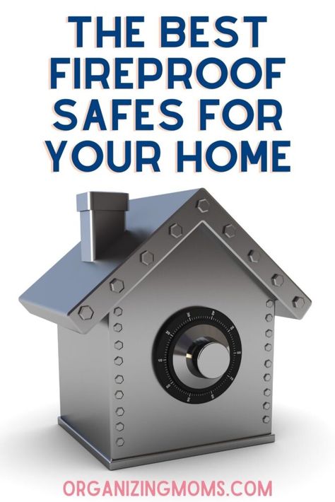 The best fireproof safes for home use. Protect your important paperwork with a safe that can withstand the elements. Fireproof Safe, Small Safe, Small Space Hacks, Document Storage, Organized Mom, Home Safes, Documents Organization, Protecting Your Home, Organization Help