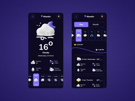 Weather App Design, Weather App Ui, App Redesign, Weather Widget, Ar App, Weather Cards, Web Design Websites, Ui Ux 디자인, Weather Theme