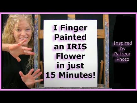 Painting With Fingers, Michelle The Painter, Paint With Acrylics, Acrylic Tutorials, Finger Paint, Draw And Paint, Painting Video, Beautiful Flowers Photos, The Painter