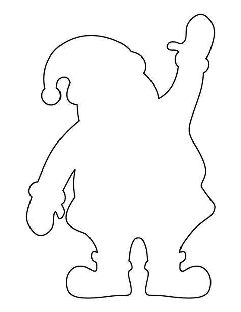 Santa Claus pattern. Use the printable outline for crafts, creating stencils, scrapbooking, and more. Free PDF template to download and print at http://patternuniverse.com/download/santa-claus-pattern/ Santa Template, Christmas Cutouts, Christmas Stencils, Preschool Christmas, Christmas Wood Crafts, Holiday Patterns, Felt Christmas Ornaments, Christmas Drawing, Christmas Templates