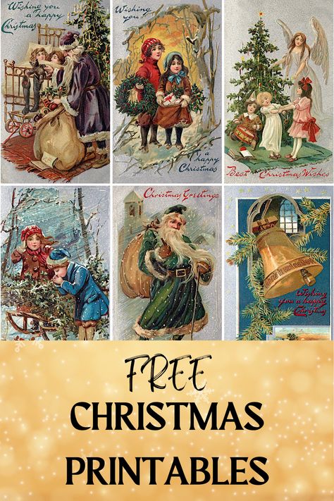 Christmas Ephemera Free Printables, Collage Sheets Free Printables, Free Vintage Christmas Printables, Iod Crafts, Free Christmas Printables Vintage, Vintage Christmas Ephemera, Window Envelopes, Ephemera Printables, Vintage Paper Printable