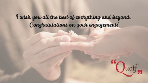 #Quotf #quote #engagement #quotes #QOTD #engagementring #engagementrings #bestquotes #engagement💍 #engagementphotos #engagementquotes #happyengagement #engagementwish #weddinginspiration #engagementphotos #wedding #engagementwishes #quoteoftheday #quotesdaily #todayquotes #quotesandsayings #quoteofday #dailyquotes #QuotesForYou #quotestags #quotestagram #instagood #quotesofinstagram #quotesgram #instathoughts Engagement Wishes For Sister, Sister Engagement, Congratulations Quotes, Engagement Wishes, Engagement Congratulations, Congratulations On Your Engagement, Wishes For Sister, All The Best, Good Things