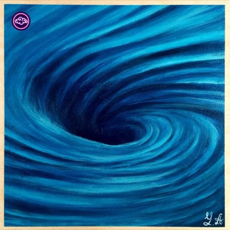 💲 Price : 110 € (~115 $) 📏 Dimensions : 19,5 x 19,5 x 1,7 cm (7,7 x 7,7 x 0,7 in) 🌊 This painting represents a close-up of the middle of a vortex. Original fine art 100% hand-painted and signed by the artist in the front and the back sides. This is not a print It is an ideal gift for a new home, for friends and family. Water Vortex Art, Whirlpool Painting, Acrylic Painting On Wood, Acrylic Paint On Wood, Site Analysis, Wooden Canvas, Wood Canvas, Mural Painting, Painting Process