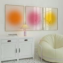 Aura Posters, Spiritual Poster, Positive Aura, Grainy Gradient, Aura Poster, Gradient Print, Wall Ar, Rose Orange, Above Bed