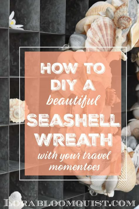 Seashell Wreath Diy How To Make, Shell Wreaths Diy How To Make, Coral Crafts Diy, How To Make A Seashell Wreath, Large Scallop Shell Craft Ideas, Diy Beach Wreath, Diy Seashell Wreath, She’ll Wreath, Seashell Wreaths For Front Door