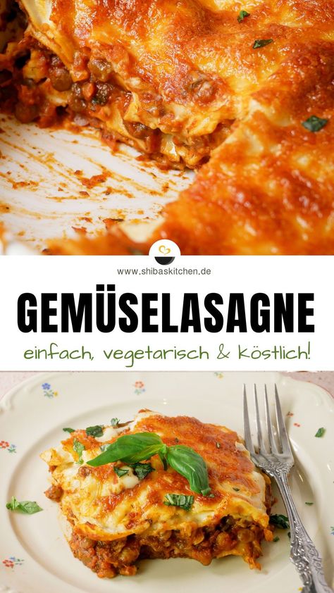 Heute möchte ich ein Rezept für alle Liebhaber von herzhaften vegetarischen Gerichten präsentieren: Meine Gemüselasagne mit braunen Linsen! Diese köstliche Lasagne ist einfach zuzubereitet & super lecker! Viel Spass beim Zubereiten und genießen. Klicke auf das Bild für das komplette Rezept 🧡. Lasagne Recipes Vegetarian, Lasagne Vegan, Veggie Lasagne, Lasagne Recipes, Soul Food, Vegan Vegetarian, Meal Prep, Vegetarian Recipes, Food And Drink