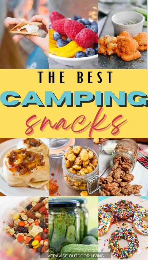 Premade Camping Snacks, Camp Snacks For Kids, Camping Snacks For Kids, Healthy Camping Snacks, Easy Camping Snacks, Rv Meals, Campfire Snacks, Camping Food Make Ahead, Camp Snacks