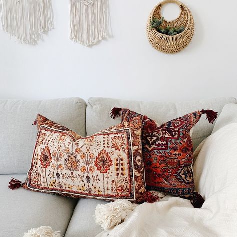 Kilim Throw Pillow, Red Boho Pillow, Boho Sofa Cover, Boho Couch Pillows, Bohemian Cushions, Big Cushions, Turkish Pillows, Bohemian Throw Pillows, Boho Sofa