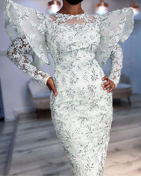 White Cord Lace Gown Styles Aso Ebi, Simple Nigerian Lace Styles, Long Lace Dress Styles Nigerian, Simple Owambe Lace Styles, White Cord Lace Styles, Aso Ebi Lace Styles 2023 Long Gown, White Cord Lace Gown Styles Nigerian, White Lace Gown Styles Aso Ebi, Cord Lace Gown Styles Nigerian