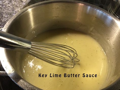 Key Lime Sauce, Lime Butter Sauce, Butter Cream Sauce, Lime Butter, Shrimp Sauce, Lime Cream, Key Lime Juice, Easy Fish Recipes, Garlic Butter Sauce