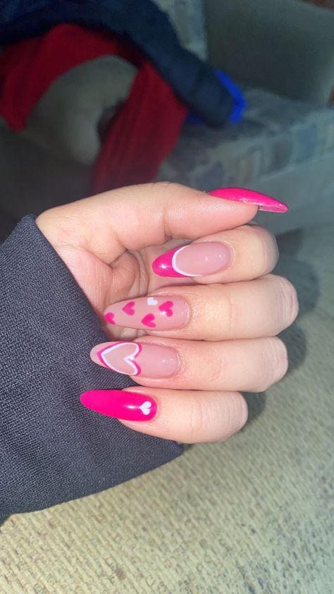 #nails #nailart #nail #nailsofinstagram #nailstagram #nailpolish #gelnails #naildesign #nailswag #instanails #nailsoftheday #nails2inspire #nailsart #nailporn #nailsalon #nailstyle #naildesigns #acrylicnails #gelnail #nailsonfleek #nailartist #glitternails #nailsdesign #nailedit #nailtech #nailaddict #lovenails #nailpro #nailsdid #nailsaddict #naturalnails #nailfashion #instanail #pinknails #nailsdone #nailartaddict #coffinnails #rednails #longnails #nailartclub Reflective Glitter Nails Valentines, Cute Barbie Nails, Valentines Nails Aesthetic, Nails San Valentin, San Valentine Nails Ideas, Fucsia Nails, Nail Art Rosa, Fitness Barbie, Trending Summer Nails