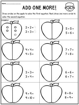 Doubles, Doubles Plus One, Near Doubles Worksheets 1st Grade Math Addition Doubles Worksheet, Doubles Plus One, Near Doubles, Worksheets 1st Grade, Toddler Fine Motor Activities, Math Fact Worksheets, Doubles Facts, Math Kindergarten, Fun Math Activities