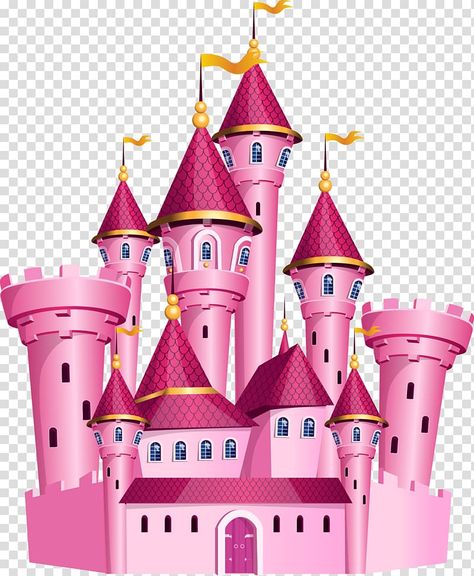 Disney Princess Printables, Barbie Castle, Disney Princess Cake Topper, Disney Princess Png, Castle Cake Topper, Castle Clipart, Purple Cartoon, Diy Cake Topper Birthday, Disney Princess Castle