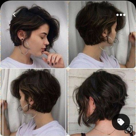 Edgy Short Haircuts, Layers Short, Layered Bob Hairstyles, Bangs Short, Shot Hair Styles, Penteado Cabelo Curto, Mullet Hairstyle, Short Hair Haircuts, Medium Hair Cuts