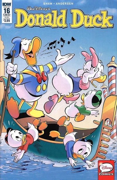 Cover for Donald Duck (IDW, 2015 series) #16 / 383 Donald Duck Comic, Duck And Cover, Cover Comic, Donald And Daisy Duck, Walt Disney Characters, Disney Duck, Duck Tales, Vintage Comic Books, Vintage Cartoon