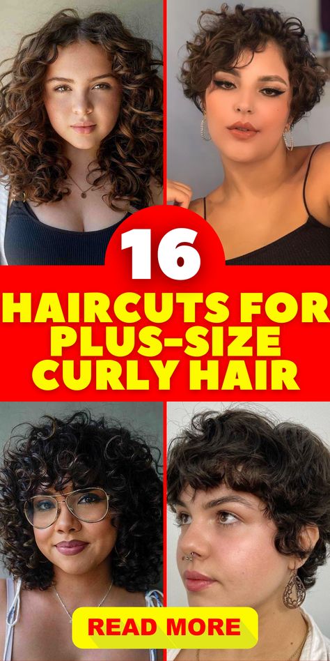 Unveil the Timeless Beauty of Haircuts for Plus Size Curly Hair: Dive into the Realm of Short Hair Styles for Round Faces, Where Natural Curly Texture is Embraced and Celebrated. Whether You're Seeking Short Hairstyles for Fat Faces or Haircuts for Chubby Faces, You'll Find Choices that Suit Your Aesthetic and Elevate Your Look to New Heights. These Styles are About More than Just Hair – They're About Embracing and Amplifying Your Inner Confidence. Cute Curly Hairstyles Short Round Faces, Plus Size Short Hair Curly, Haircuts For Fine Curly Hair Round Faces, Curly Short Hair For Round Face, Short Curly Hair For Plus Size Women, Edgy Haircuts Curly Hair, Short Wavy Hair Round Face Plus Size, Short Curly Haircuts For Plus Size Women, Curly Hairstyles For Plus Size Women