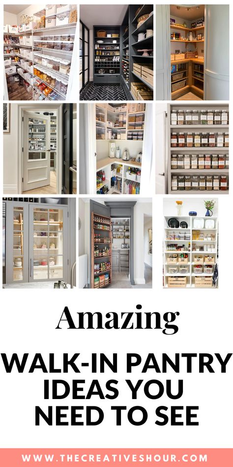 From spacious designs to small layouts, explore a world of walk-in pantry ideas that combine practicality with elegance. Optimize space with thoughtfully arranged shelves and countertops, creating an organized haven for your essentials. Introduce natural light with a window or transform your pantry into a multitasking wonder by integrating a fridge and additional storage. These layout ideas merge functionality and aesthetics, offering a seamless blend of convenience and design sophistication. Small Walk In Pantry Layout Ideas, Walk In Pantry With Ikea Cabinets, 8x10 Pantry Layout, Small Walk In Pantry Organization Ideas, Galley Pantry Ideas, Walk In Pantry Wallpaper, Walk In Pantry Ideas Layout With Fridge, Walk In Kitchen Pantry Design, Long Narrow Pantry Layout