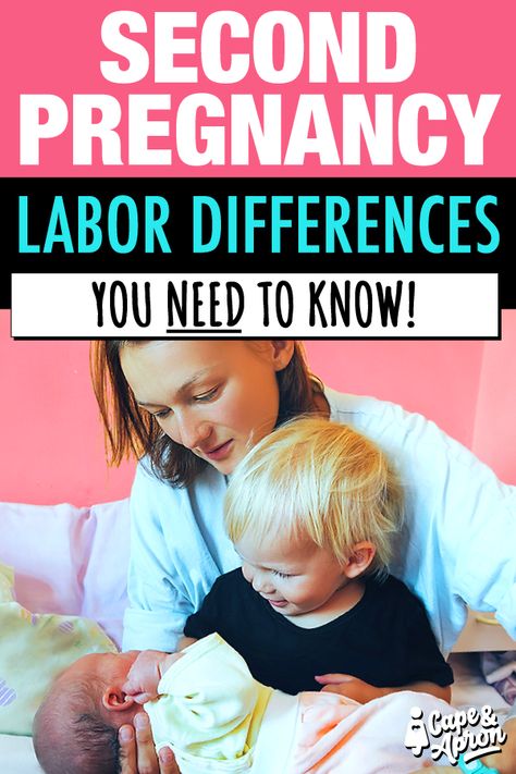 How long is the average labor for a second pregnancy? Is labor easier with the second baby? Will postpartum recovery and healing after birth be easier? Will your second baby come early or late? Here’s what you can EXPECT with your second and what you NEED TO KNOW! #secondbaby #pregnancy #labor #laboranddelivery #parenting #capeandapron via @capeandapron Best Pads For Postpartum, 2nd Pregnancy, Third Trimester Checklist, Pregnant Mommy, Baby Number 2, Prepare For Labor, Pregnancy Labor, Pregnancy Advice, Childbirth Education