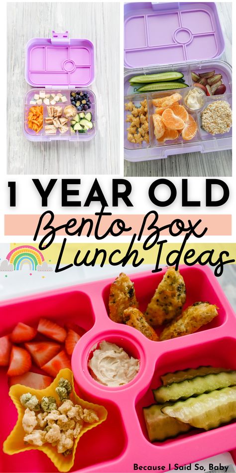 1 year old lunch ideas One Year Old School Lunch Ideas, Lunch Ideas For Daycare One Year Old, Childcare Lunch Ideas, No Heat Daycare Lunches, Baby Lunches For Daycare, Lunch Ideas For 1 Year Daycare, Infant Daycare Lunch Ideas, Bento Box Toddler Lunch Ideas, 12 Month Old Lunch Ideas For Daycare