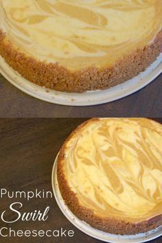 This Pumpkin Swirl Cheesecake is the perfect dessert for the Holidays! Fall Cheesecake, Pumpkin Dessert Recipes, Pumpkin Swirl Cheesecake, Swirl Cheesecake, Pumpkin Pie Cheesecake, Pumpkin Cheesecake Recipes, The Cheesecake Factory, Chocolate Graham Crackers, Savory Cakes