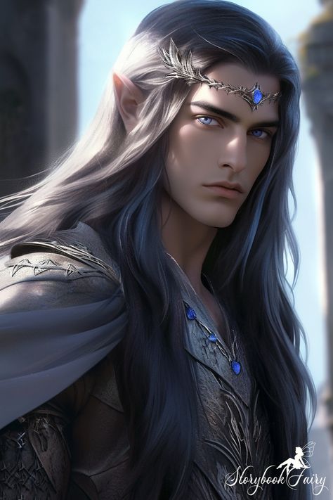 Eldas - A Deal with the Elf King (Married to Magic Novels by Elise Kova) - AI Art by StorybookFairy Male Elf, Elf King, Elf Man, Elves Fantasy, Elf Art, Character Inspiration Male, High Elf, King Art, Fantasy Male