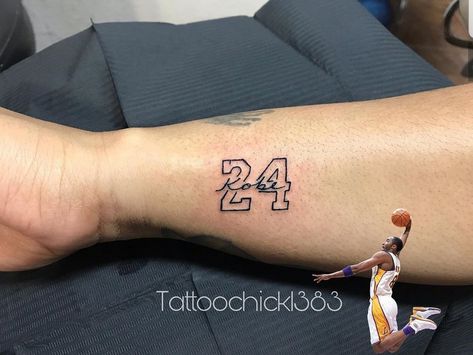 Kobe Bryant Tattoo Ideas Small, Kobe Bryant Tattoo Ideas, Tattoos Basketball, Kobe Bryant Tattoo, Kobe Tattoo, Drake Tattoos, Nike Tattoo, Aztec Tattoos Sleeve, Basketball Tattoos