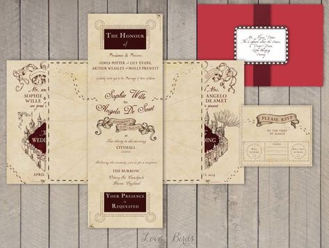 Marauders Map Wedding Invitation, Marauders Map Invitation, Harry Potter Wedding Invitations, Harry Potter Invitations, Map Invitation, Map Wedding Invitation, Cumpleaños Harry Potter, Harry Potter Marauders Map, Harry Potter Wedding Theme