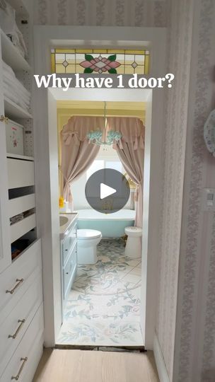 1.9M views · 25K reactions | French doors for a bathroom Yes or no? tell me in the comments | At Home with Ashley | Global Genius · Wacky Sax 10s College Bathroom, Yes Or No, Exterior House, House Designs, Future House, French Doors, Bathroom Ideas, Tell Me, Interior And Exterior